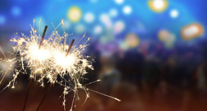 Wunderkerze - Neujahr / Silvester / Feier - 