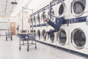 wäscheservice, waschmaschinen, hausfrau - 