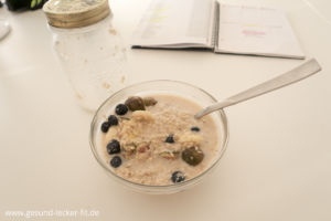 Haferflocken mit Milch - 
